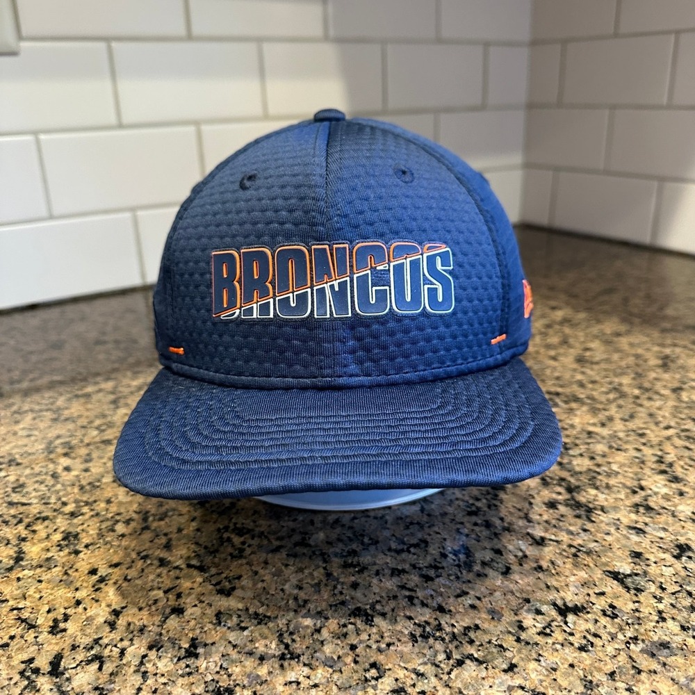 Broncos Hat New Era 9FIFTY Men's Adjustable Navy NFL Training Cap